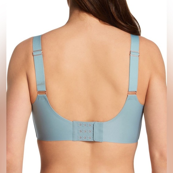 NWT Le Mystère Smooth Shape 360 Smoother Wireless Bra Misty Blue Size 32DDD/F - Picture 2 of 7